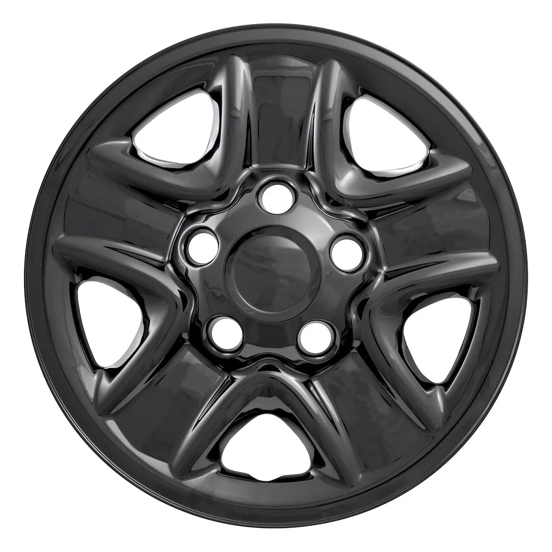 IWCIMP77BLK – COAST2COAST Wheel Skin, 18 Inch 5 Spokes Snap-On Painted Gloss Black ABS Plastic Set Of 4